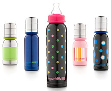Eco-friendly, stainless steel baby bottles